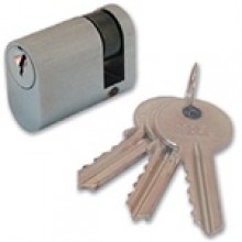 Oval cylinder lock